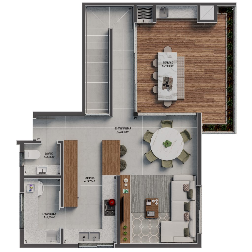 Cobertura 145 m² - Superior