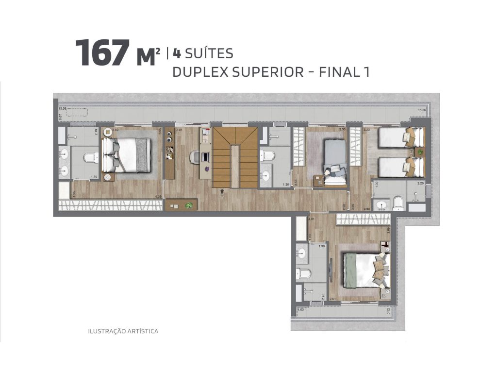 167m² - Duplex Superior